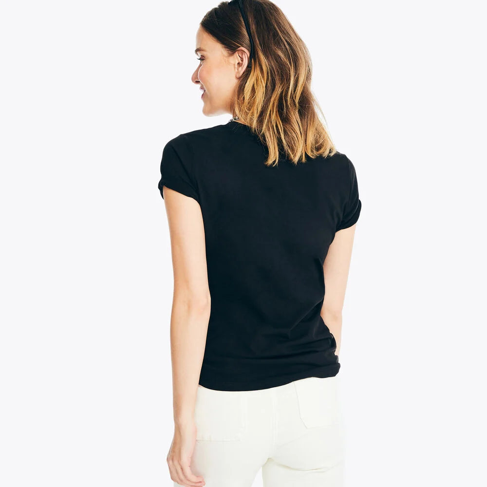 Nautica Rhinestone Logo Graphic T-Shirt