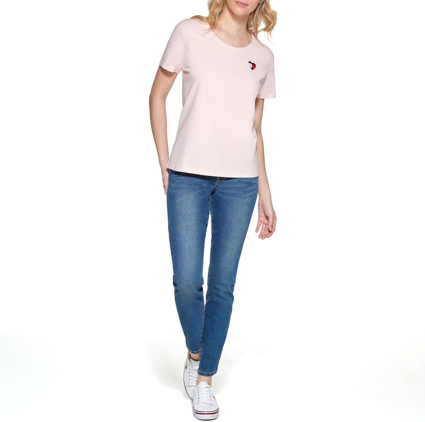 Tommy Hilfiger womens Tommy Hilfiger Women's Flag Heart Tee