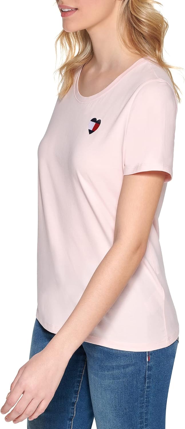 Tommy Hilfiger womens Tommy Hilfiger Women's Flag Heart Tee