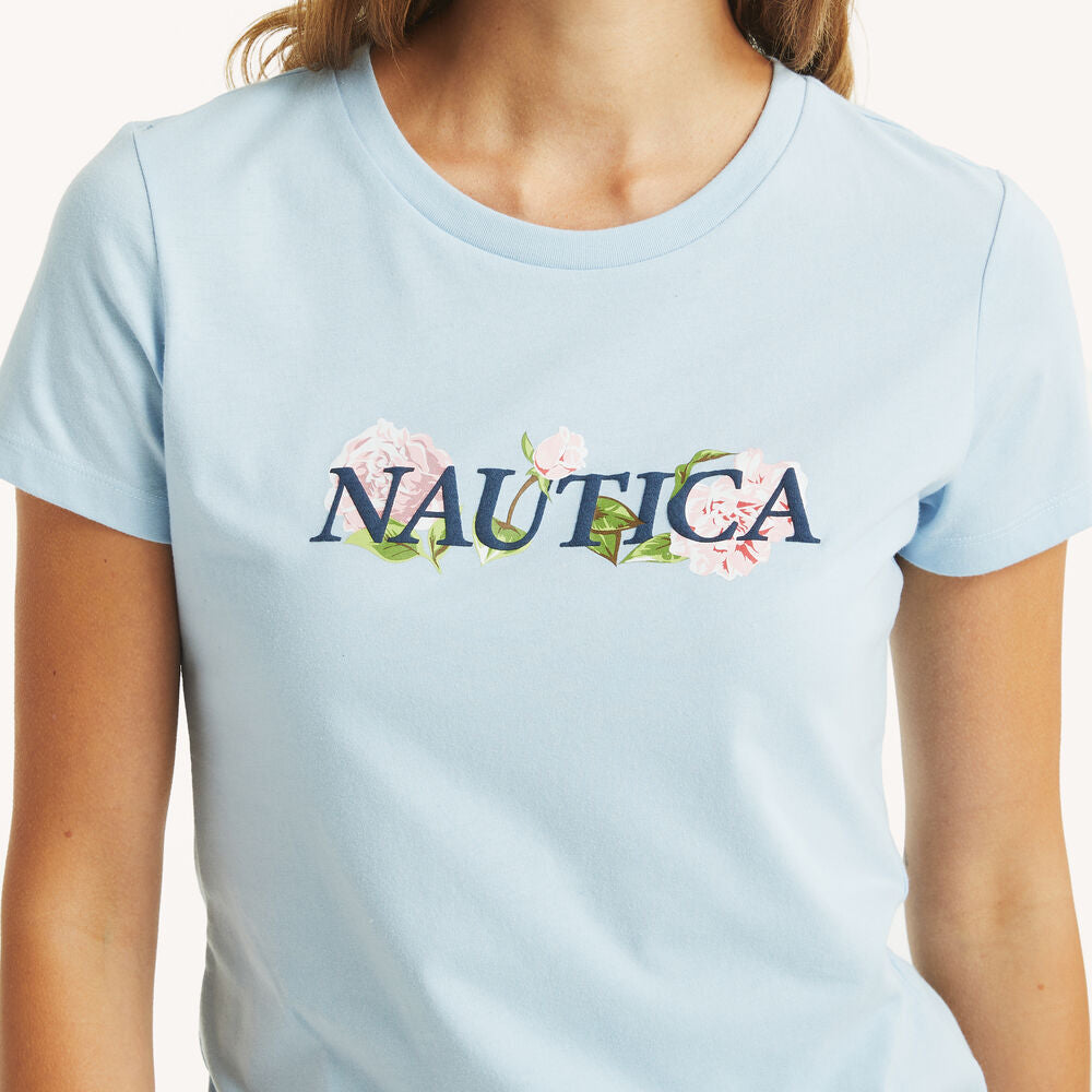 Nautica Floral Puff Graphic T-Shirt