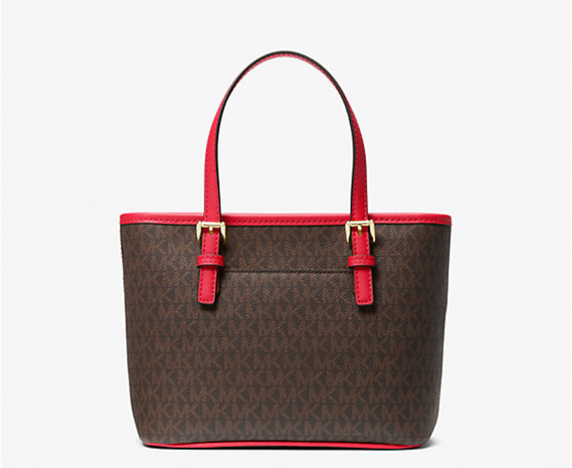 Michael Kors Jet Set Travel Extra-Small Logo Top-Zip Tote Bag
