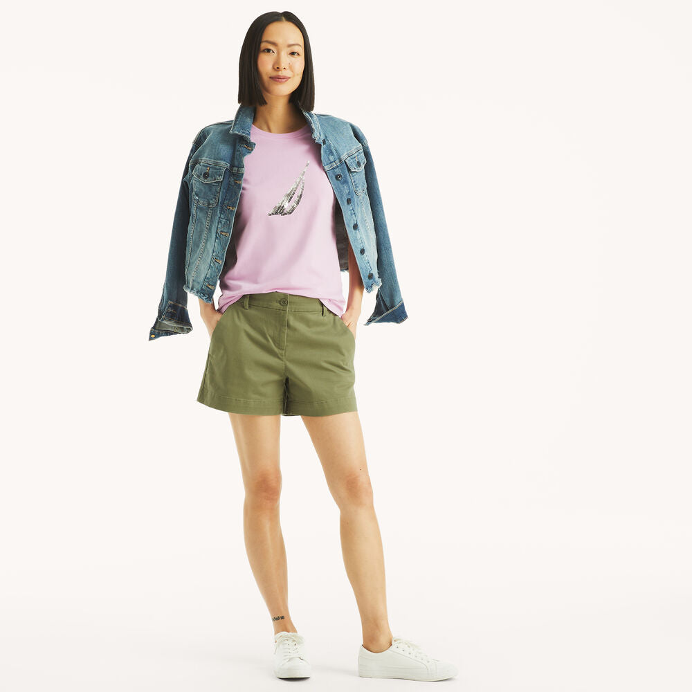 Nautica Sequin Gradient Graphic T-Shirt