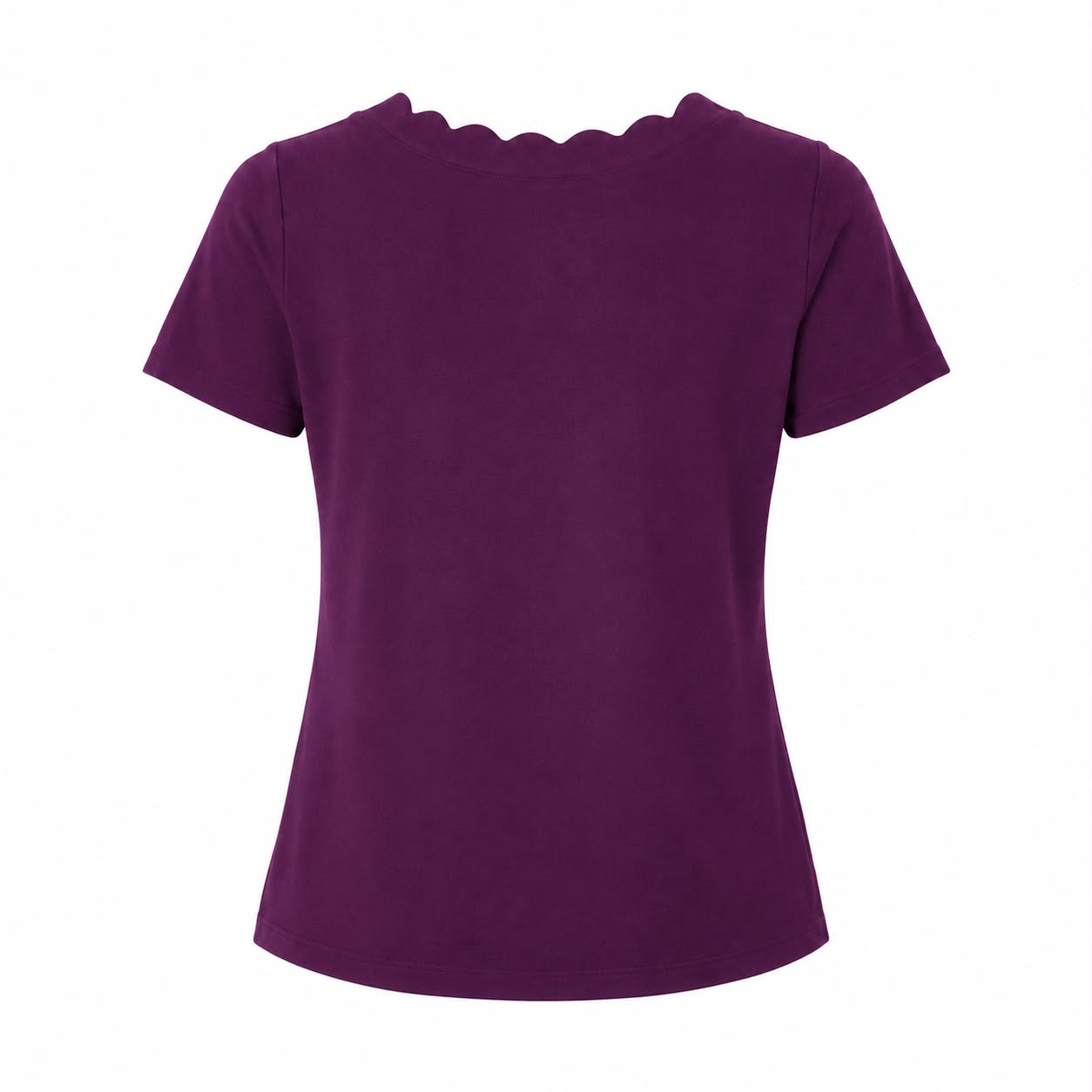Anne Klein Petite Scalloped-Neck Top