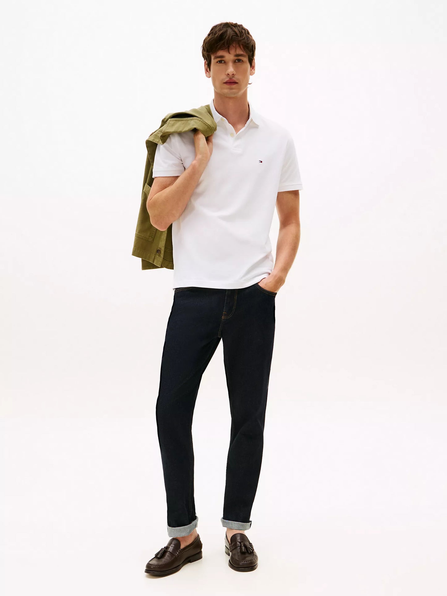 Tommy Hilfiger-Regular Fit Stretch Tommy Polo