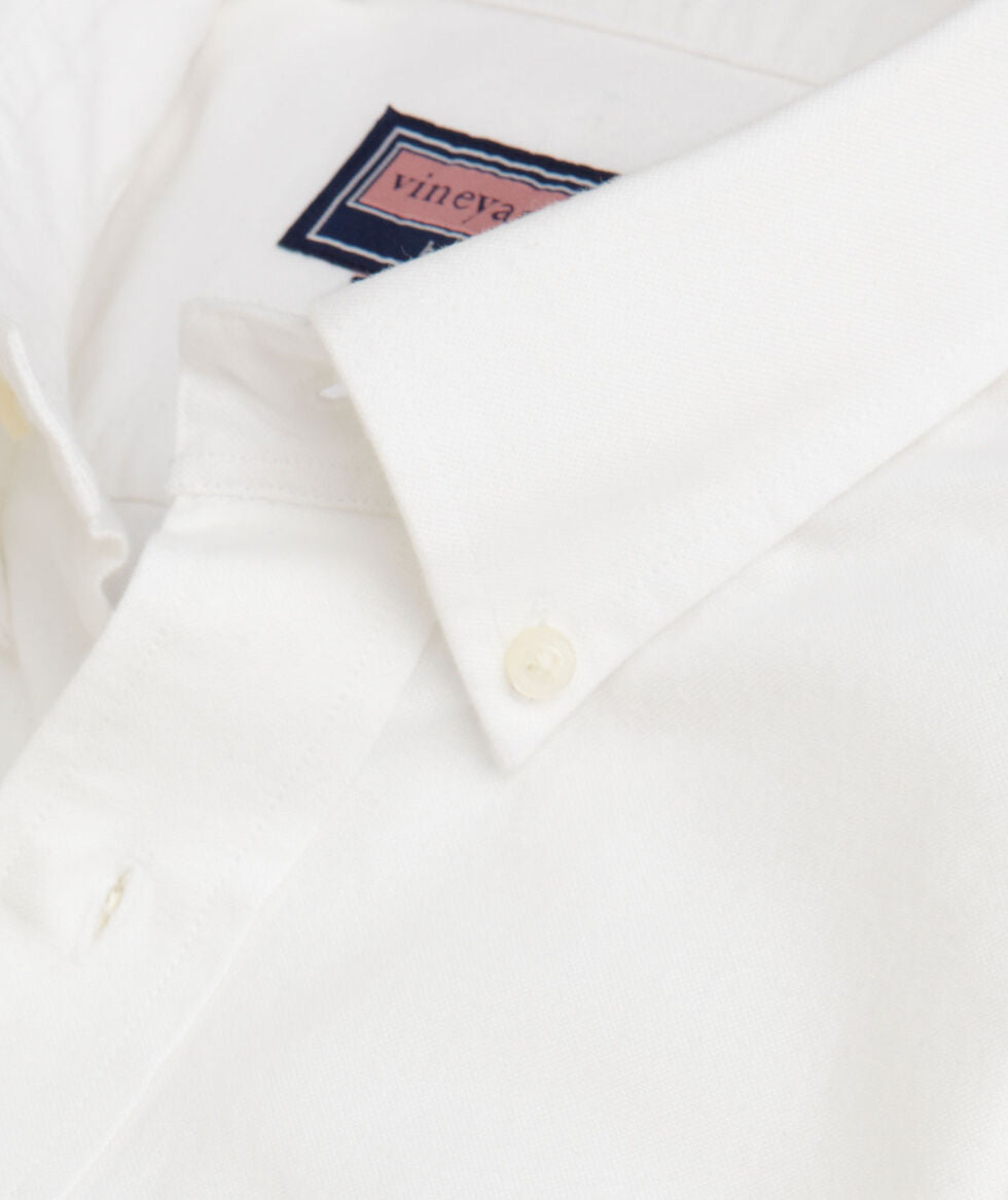 Vineyard Vines Solid Oxford Classic Whale Shirt