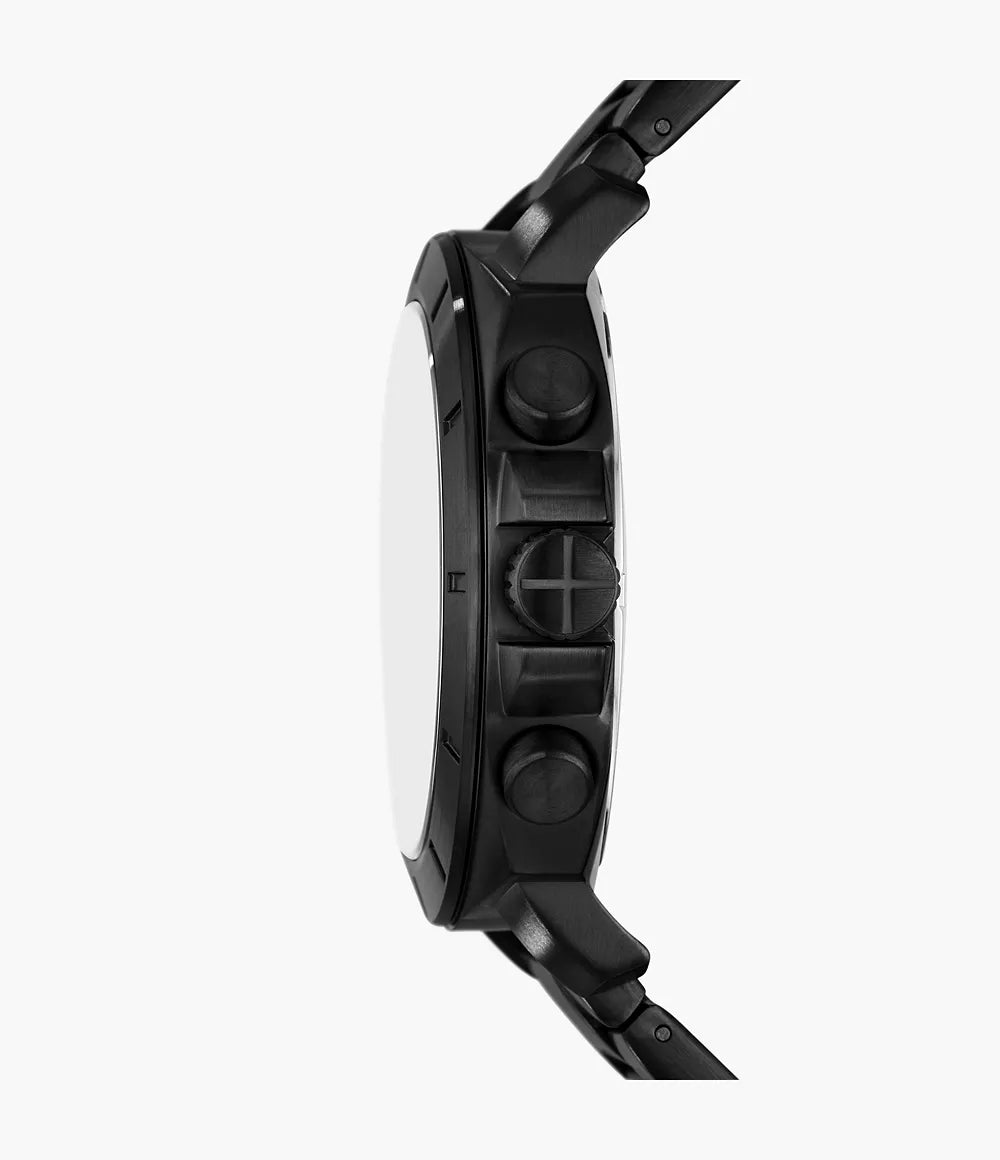 Fossil Privateer Chronograph Black Stainless Steel Watch