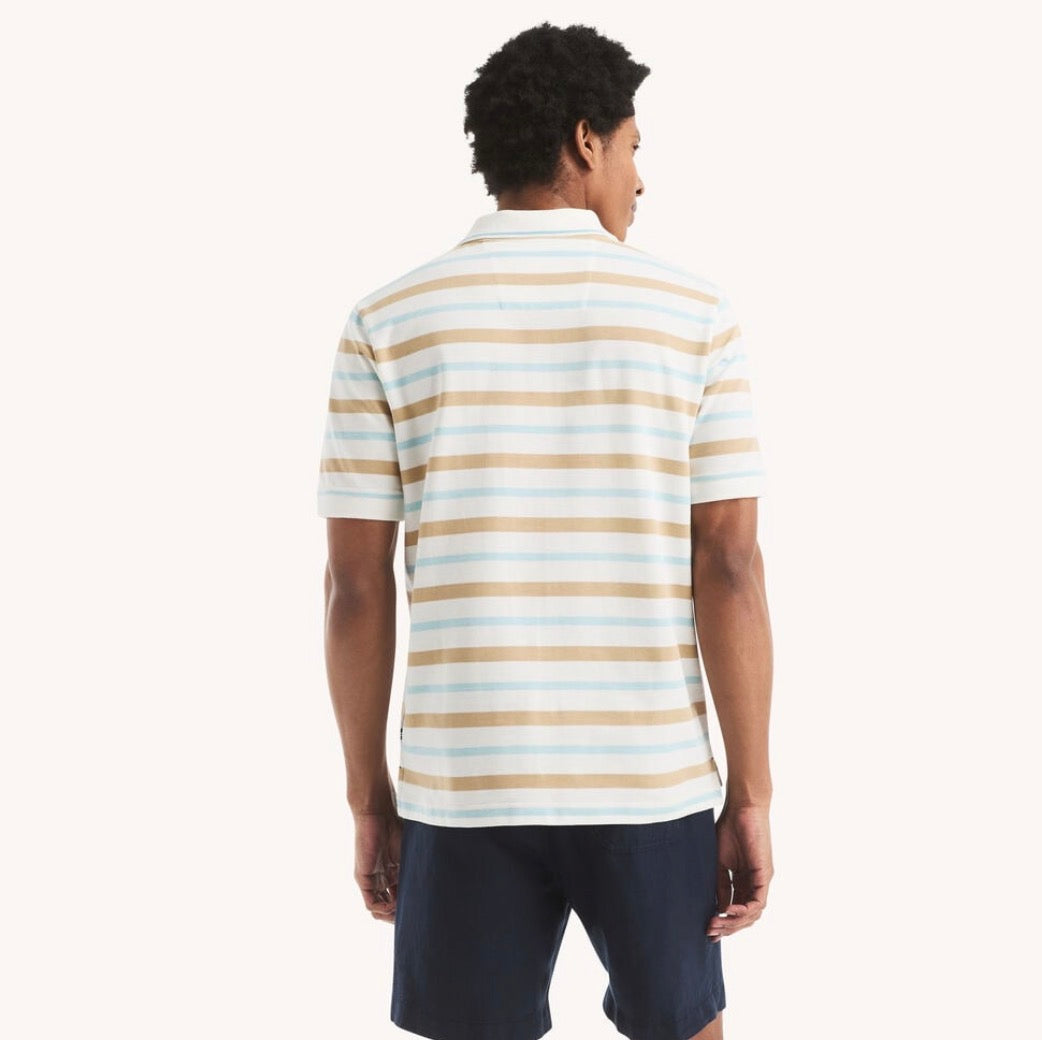 Nautica Classic Fit Striped Polo