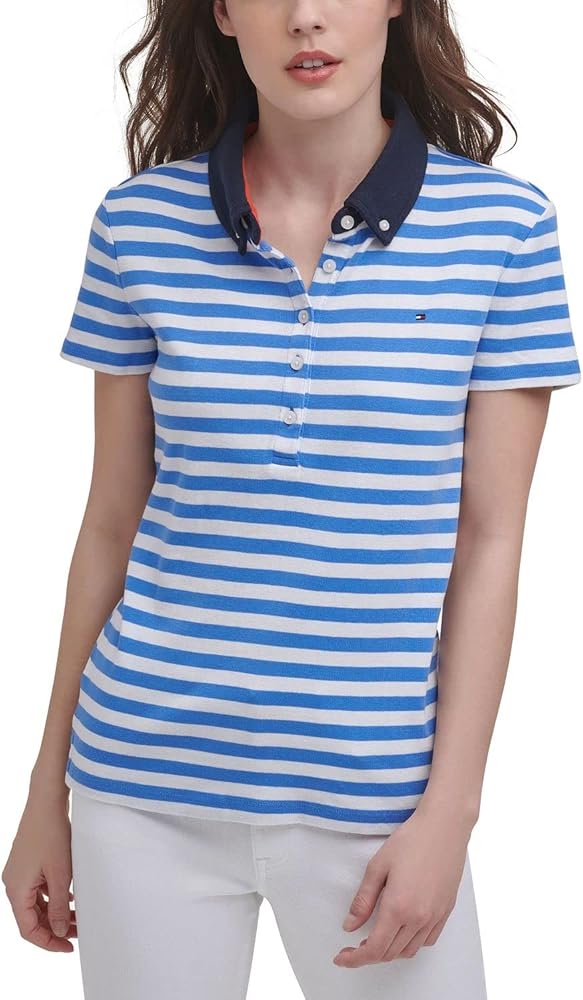 Tommy Hilfiger Women's Classic Short Sleeve Rugby Polo Shirt