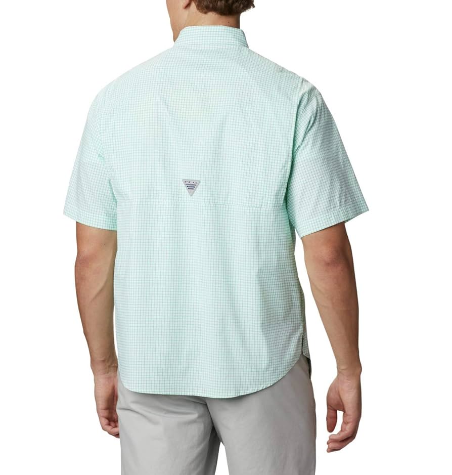 Columbia PFG Super Tamiami - Camisa de Manga Corta para Hombre, protección Solar UPF 40, Tejido Absorbente