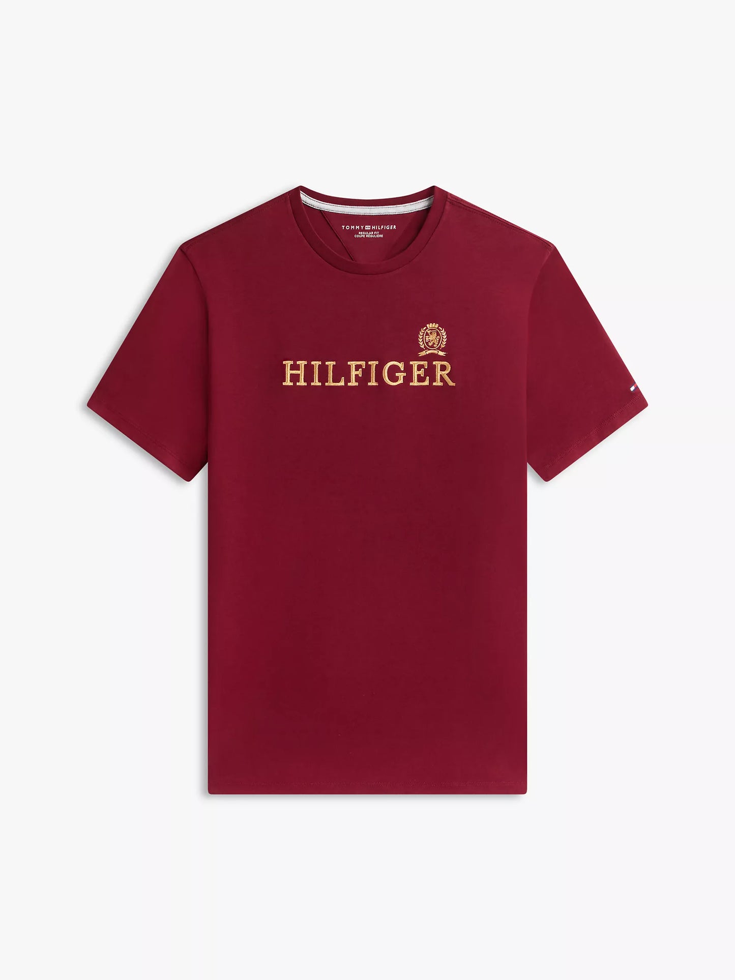 Tommy Hilfiger-Hilfiger Logo Cotton Interlock T-Shirt