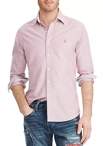 Ralph lauren men solid sport oxford shirt on sale