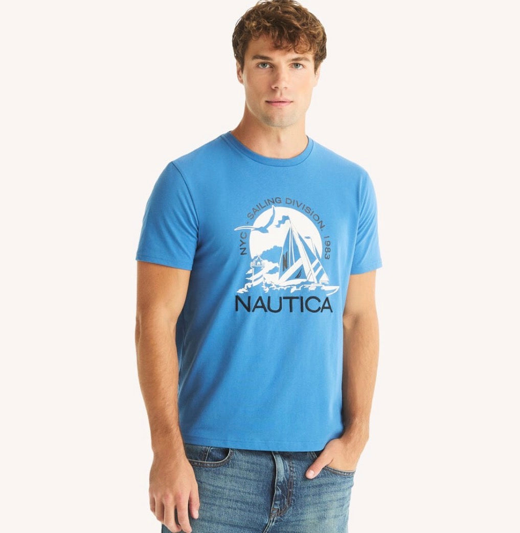 Nautica Nyc Sailing Graphic T-Shirt