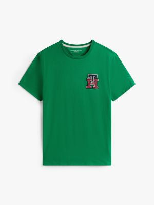 Tommy Hilfiger-Textured Monogram Logo T-Shirt