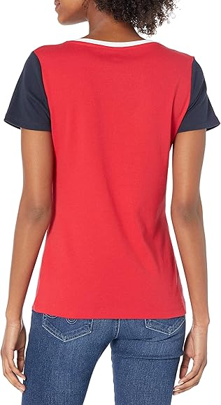 Tommy Hilfiger Women's Hilfiger Flag Logo Tee T-Shirt