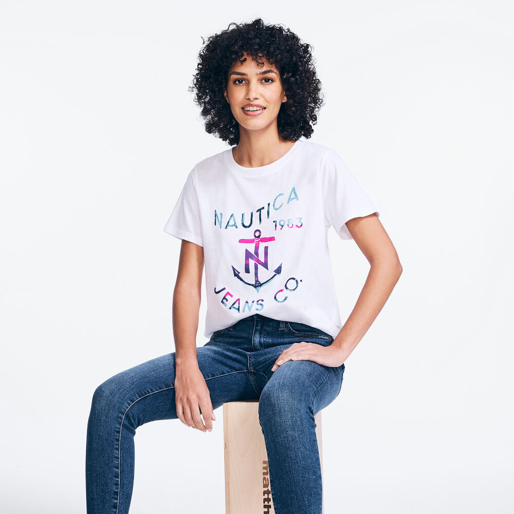 Nautica Jeans Co. Foil Graphic T-Shirt