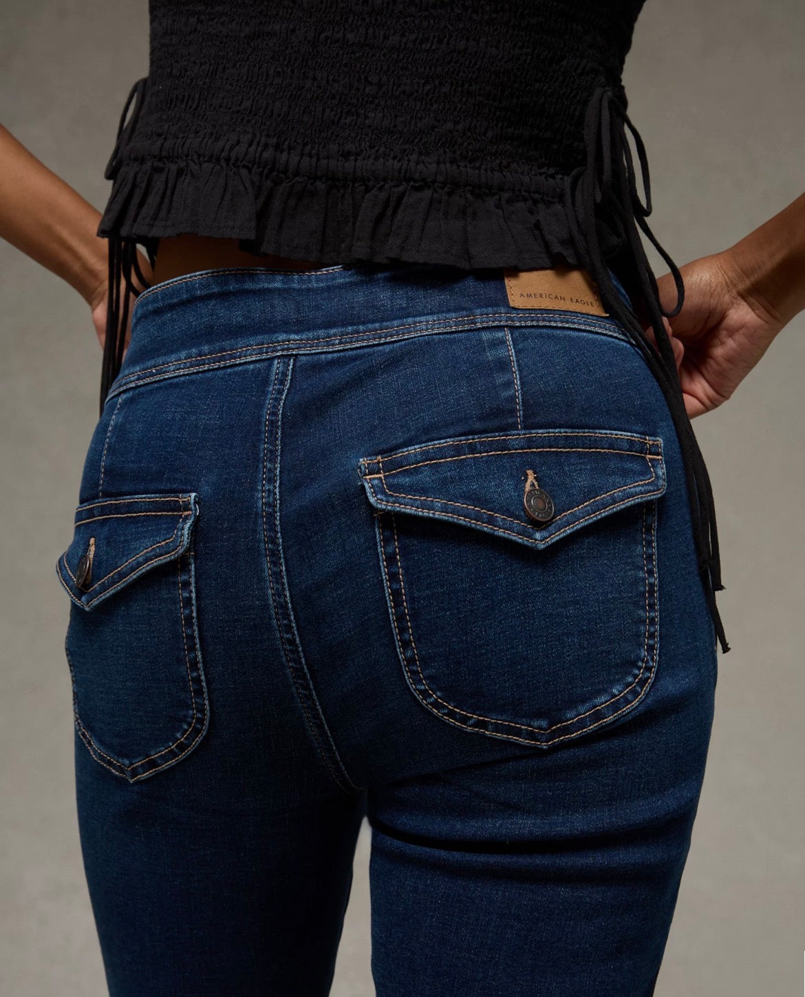 American Eagle AE Next Level Low-Rise Kick Bootcut Jean
