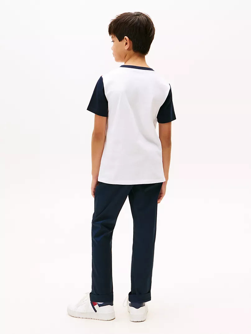Tommy Hilfiger-Kids' Colorblock Flag Stripe T-Shirt