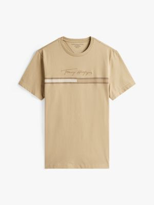 Tommy Hilfiger-Tonal Signature Flag Logo T-Shirt