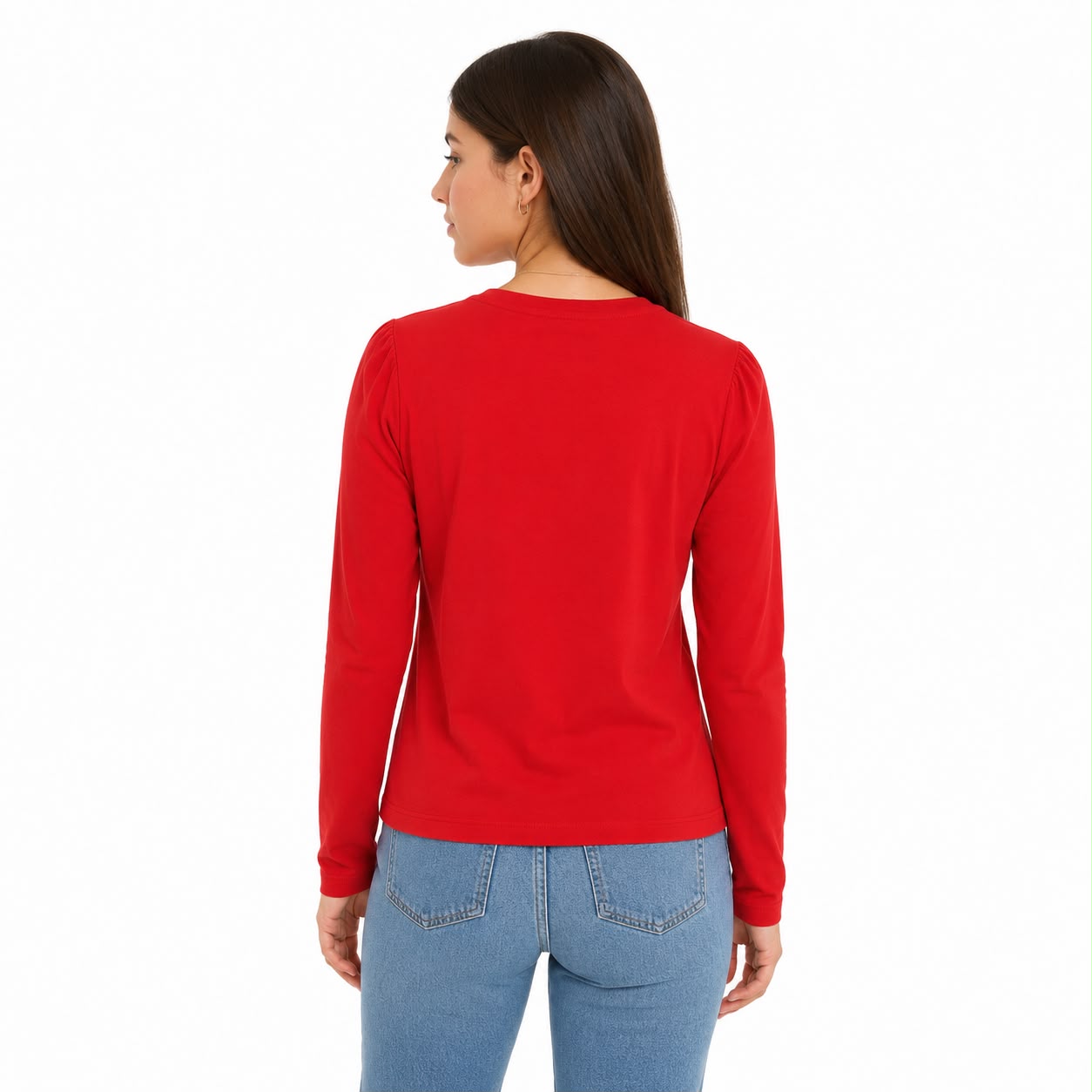 Tommy Hilfiger Girls Puff Shoulder Fashion Cotton T-Shirt