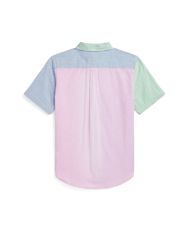 POLO RALPH LAUREN Men's Big & Tall RL Prepster Seersucker Fun Shirt