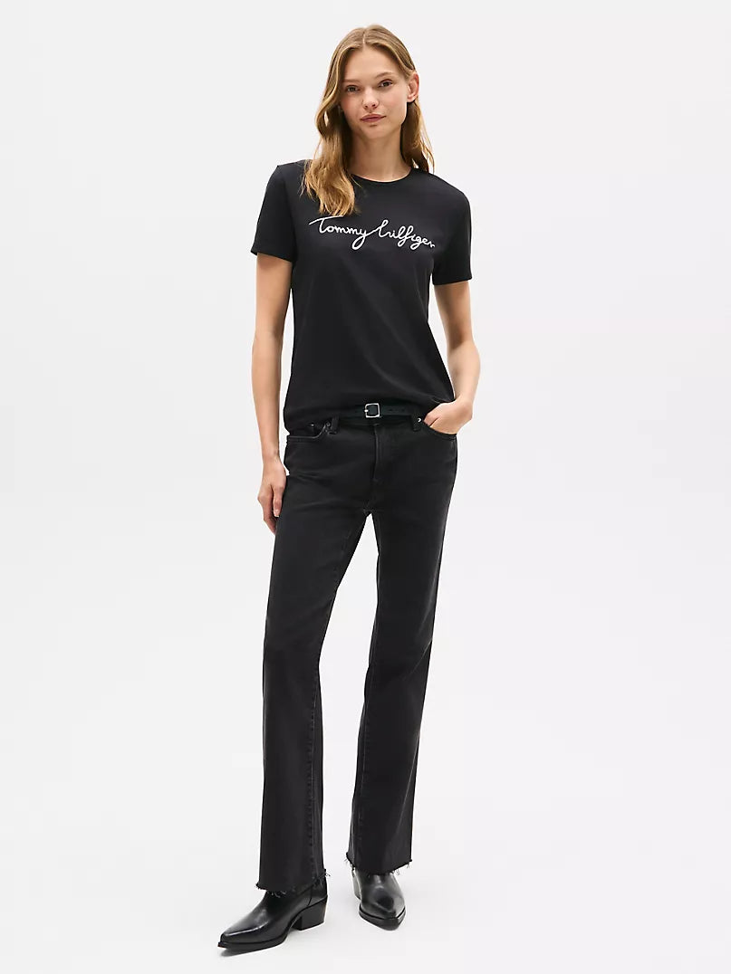 Tommy Hilfiger Embroidered Signature Crewneck T-Shirt