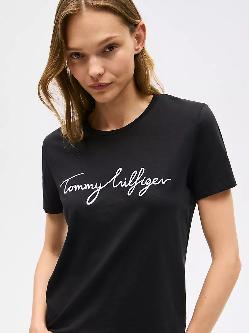 Tommy Hilfiger Embroidered Signature Crewneck T-Shirt