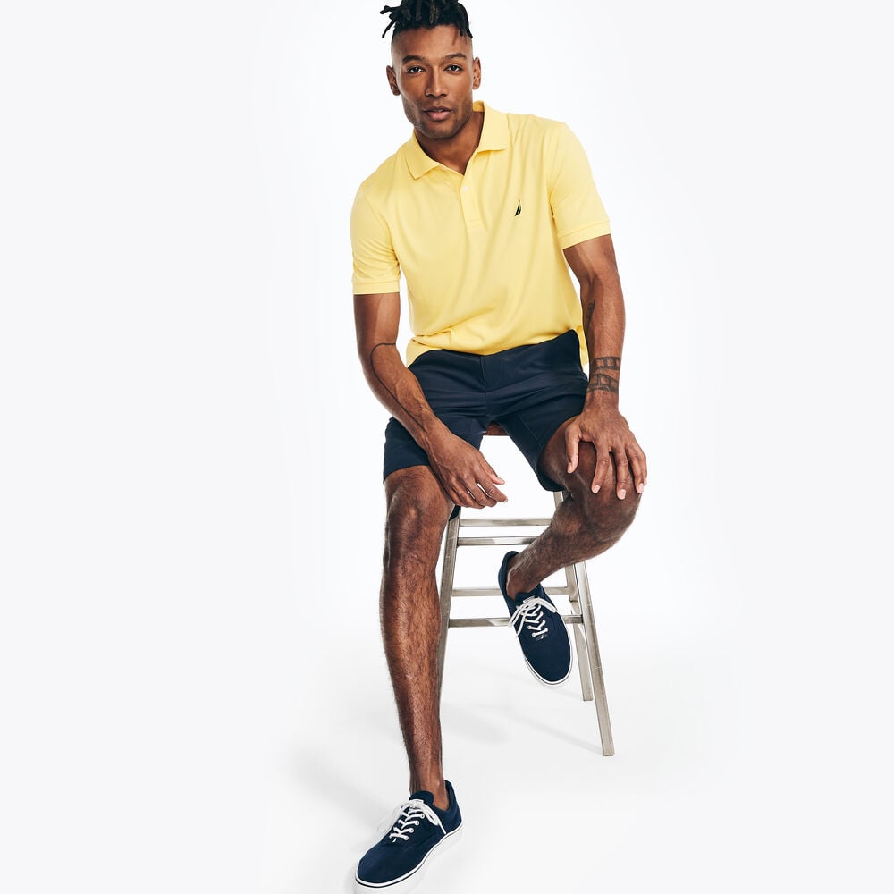 Nautica Men's Short Sleeve Stretch Cotton Piqué Polo Shirt