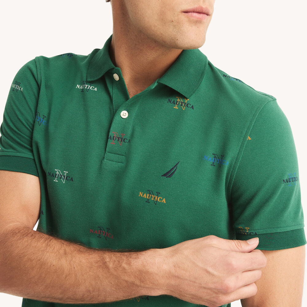 Nautica Classic Fit Printed Polo