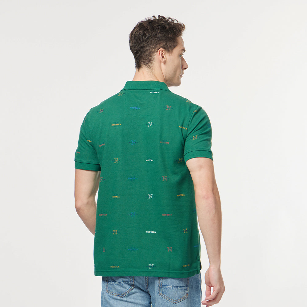 Nautica Classic Fit Printed Polo