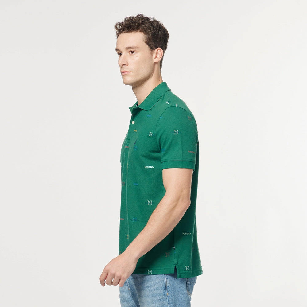 Nautica Classic Fit Printed Polo