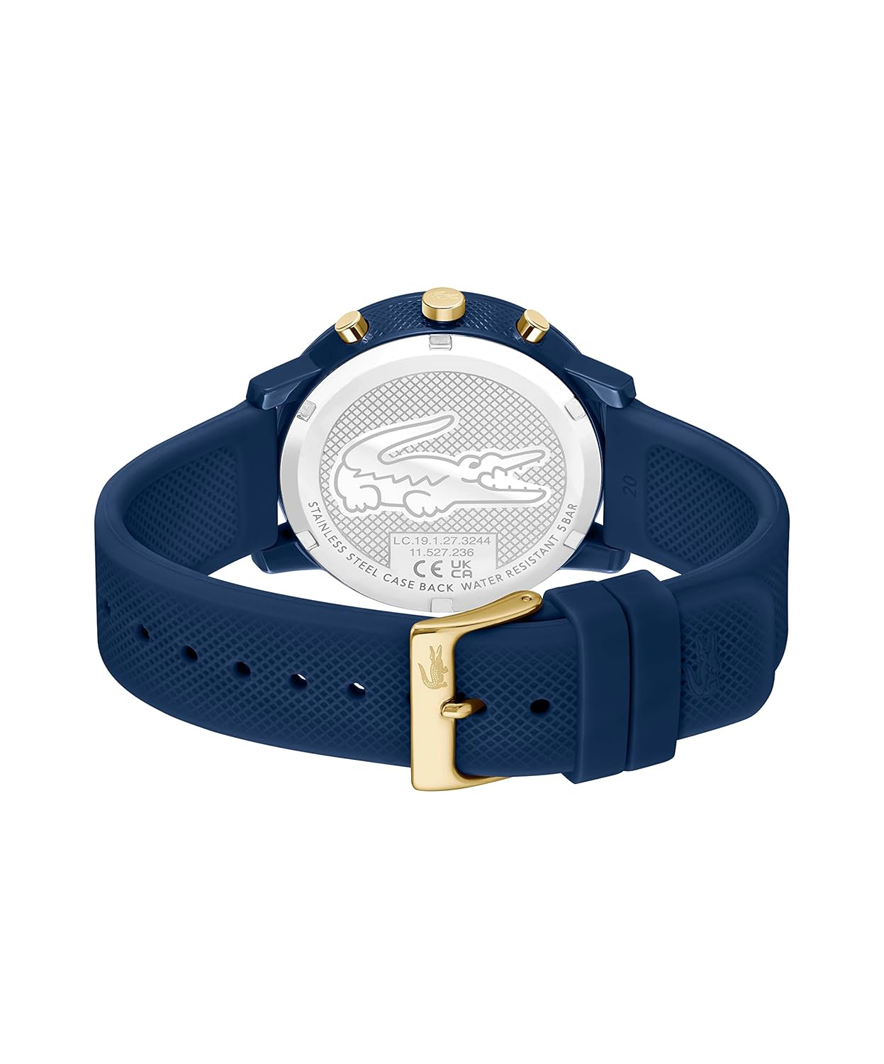 Lacoste 12.12 Watch with Blue Silicone Strap