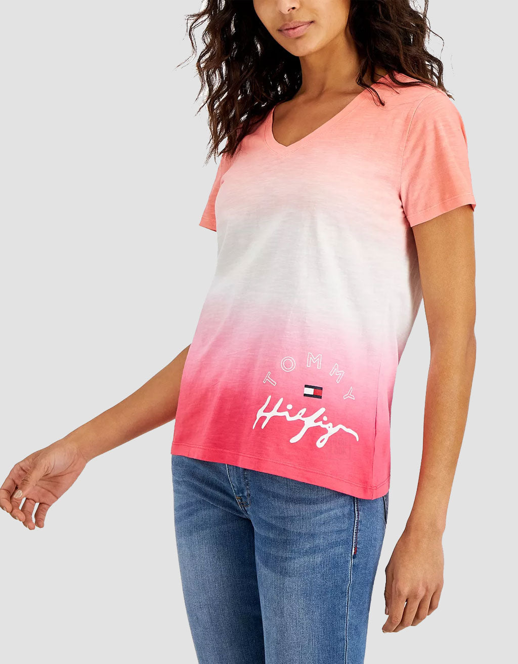 Tommy Hilfiger Tie-Dye Ombré Logo T-Shirt