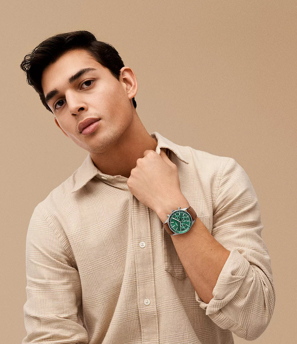 Fossil Sullivan Multifunction Brown LiteHide Leather Watch