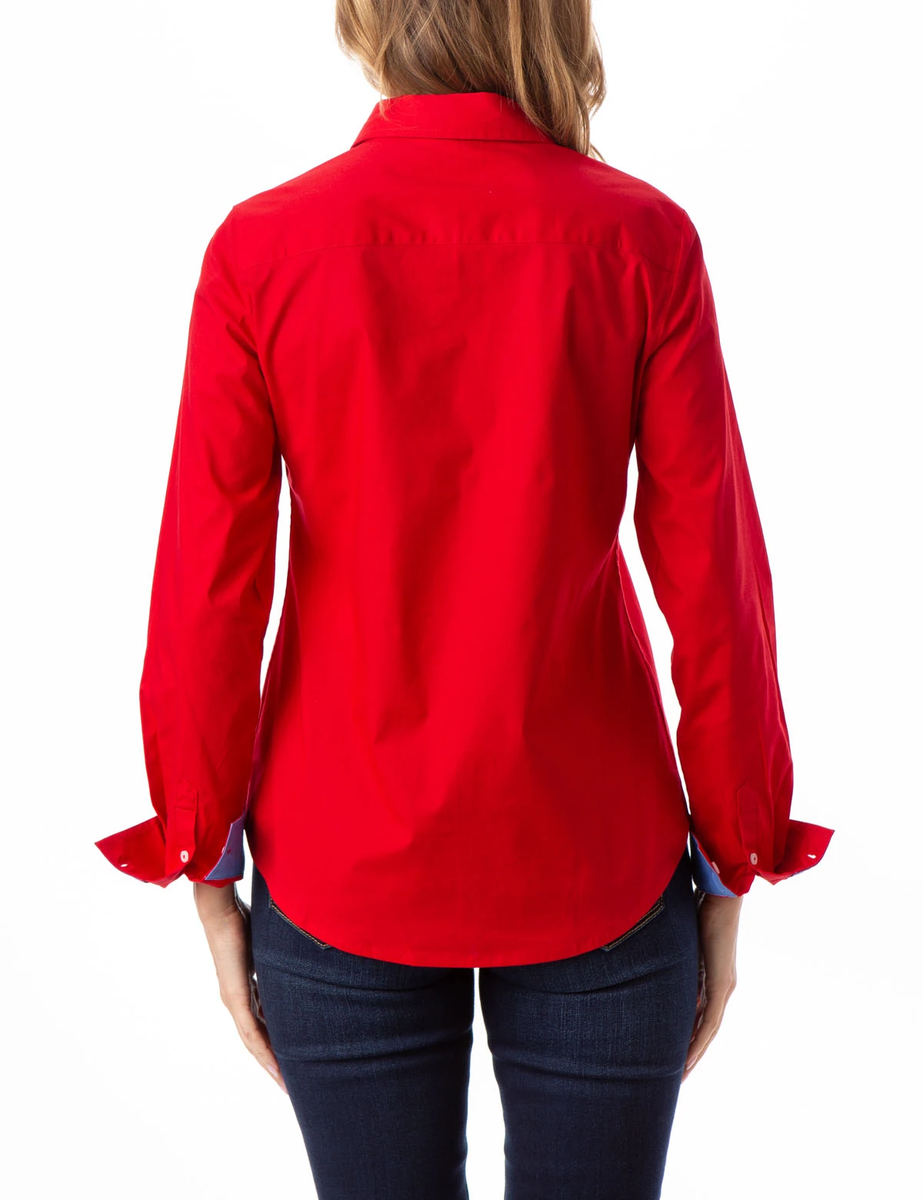 U.S. Polo Assn. Women's Mint Long Sleeve Basic Shirt