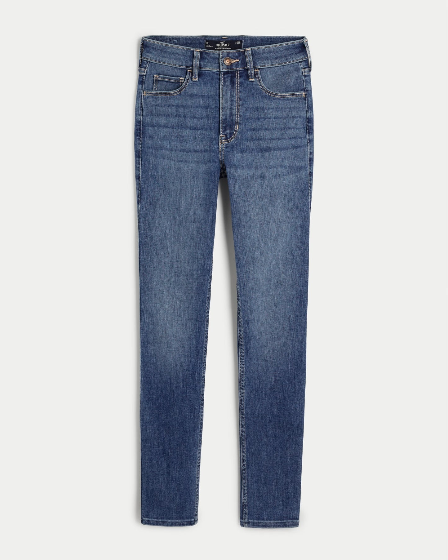 Hollister High Rise Medium Wash Super Skinny Jeans