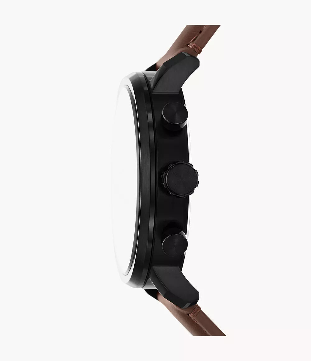 Fossil Rhett Multifunction Brown Leather Watch