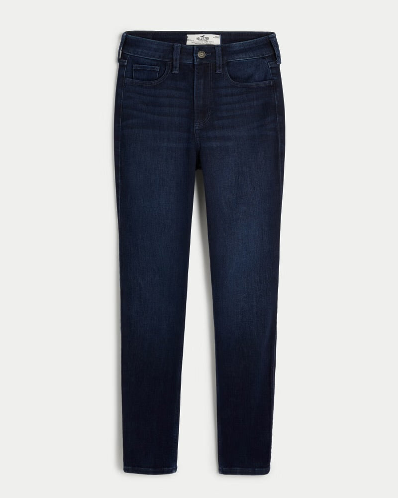 Hollister Curvy High Rise Dark Wash Super Skinny Jeans