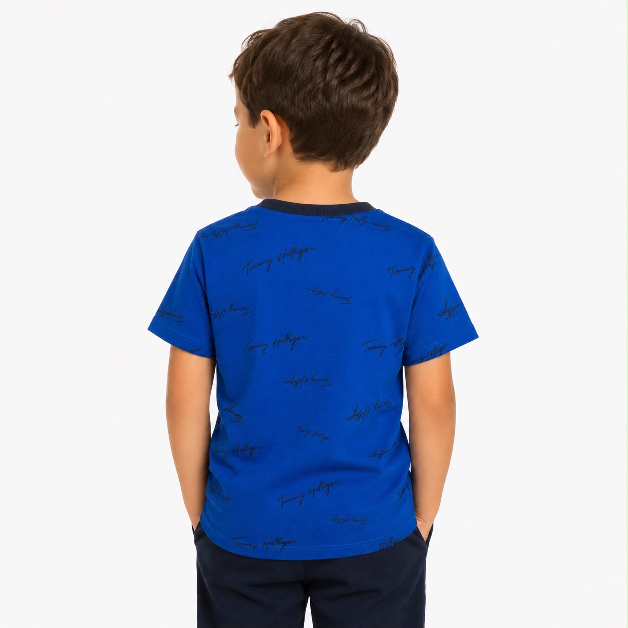 Tommy Hilfiger Kids' Signature Flag Stripe Logo T-Shirt