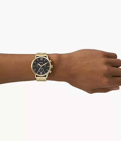 Fossil Fenmore Multifunction Gold-Tone Stainless Steel Watch