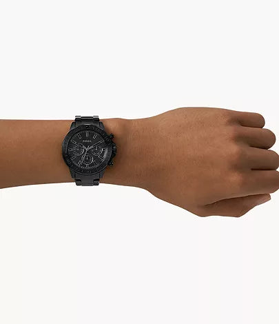 Fossil Bannon Multifunction Black Stainless Steel Watch