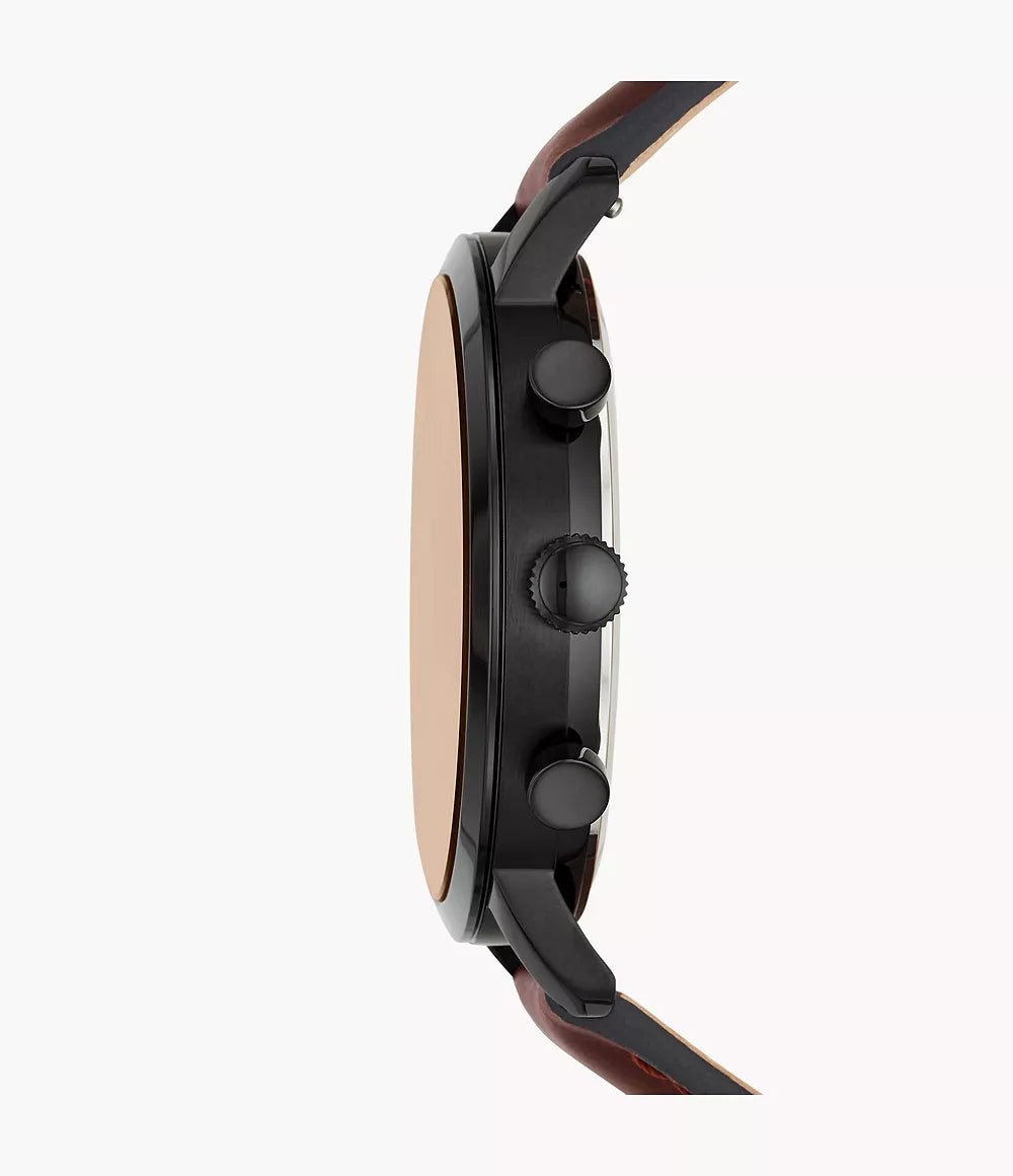 Fossil Luther Chronograph Brown Leather Watch