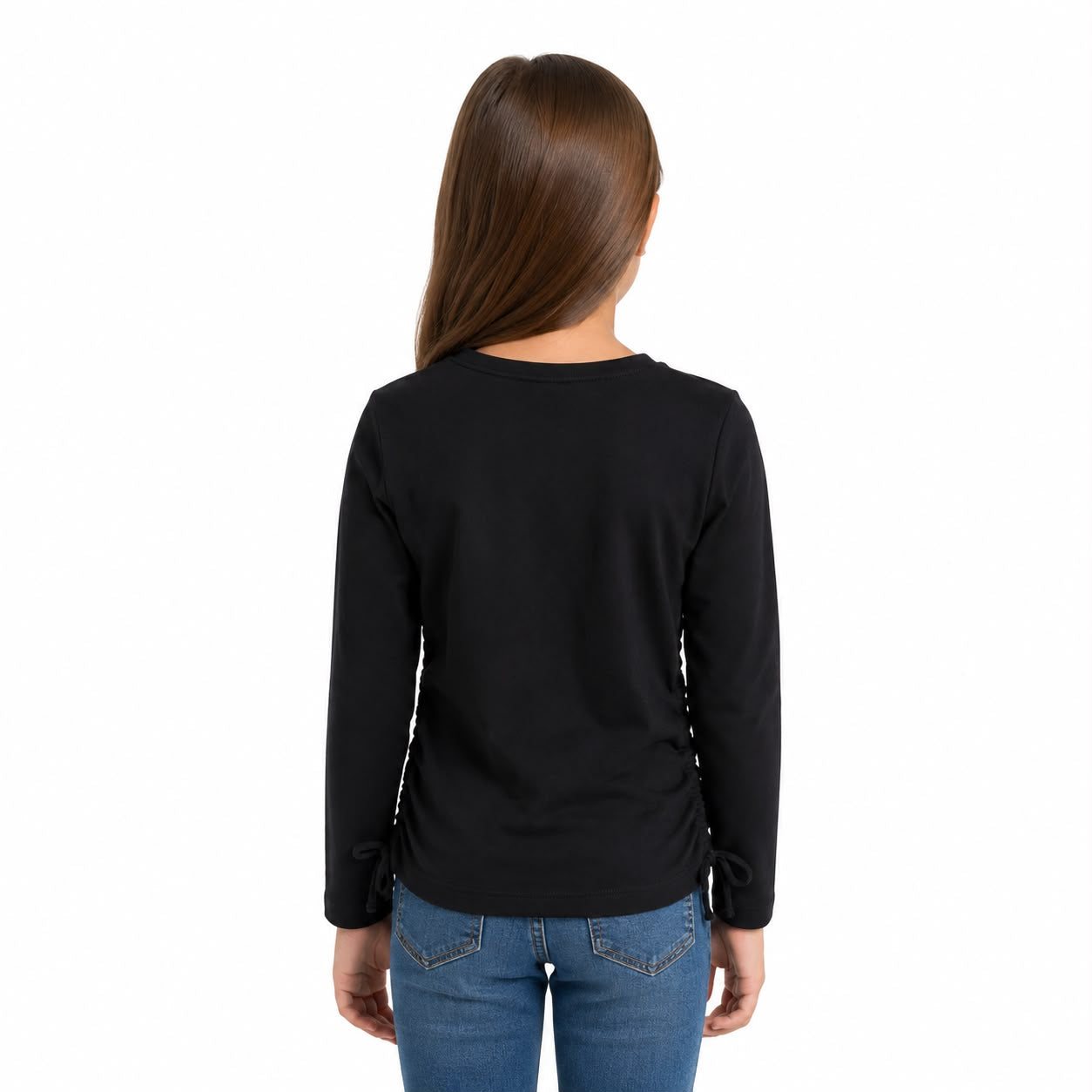 Old Navy Long-Sleeve Side-Ruched Graphic T-Shirt for Girls