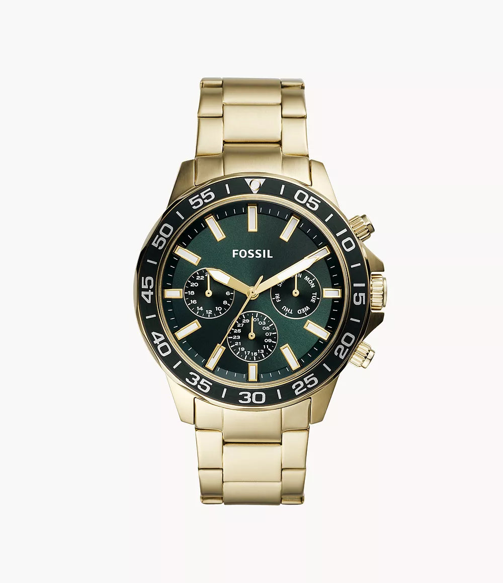 Fossil Fossil Bannon Multifunction Gold-Tone Stainless Steel Watch