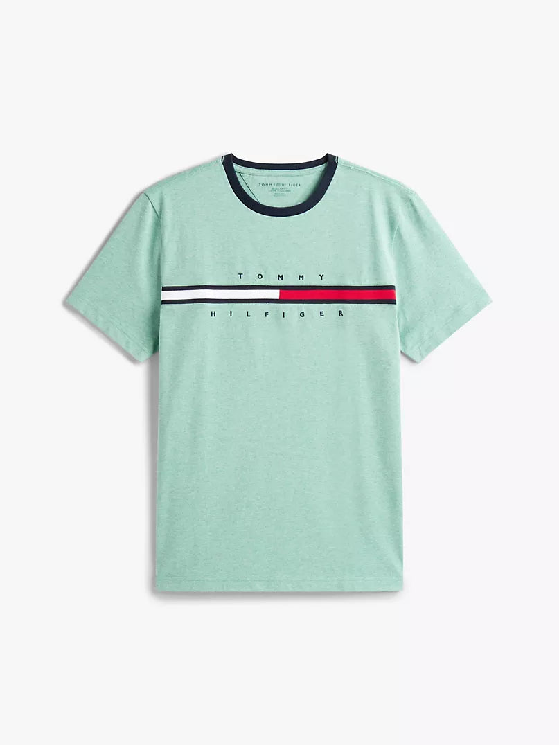 Tommy Hilfiger -Embroidered Flag Logo T-Shirt