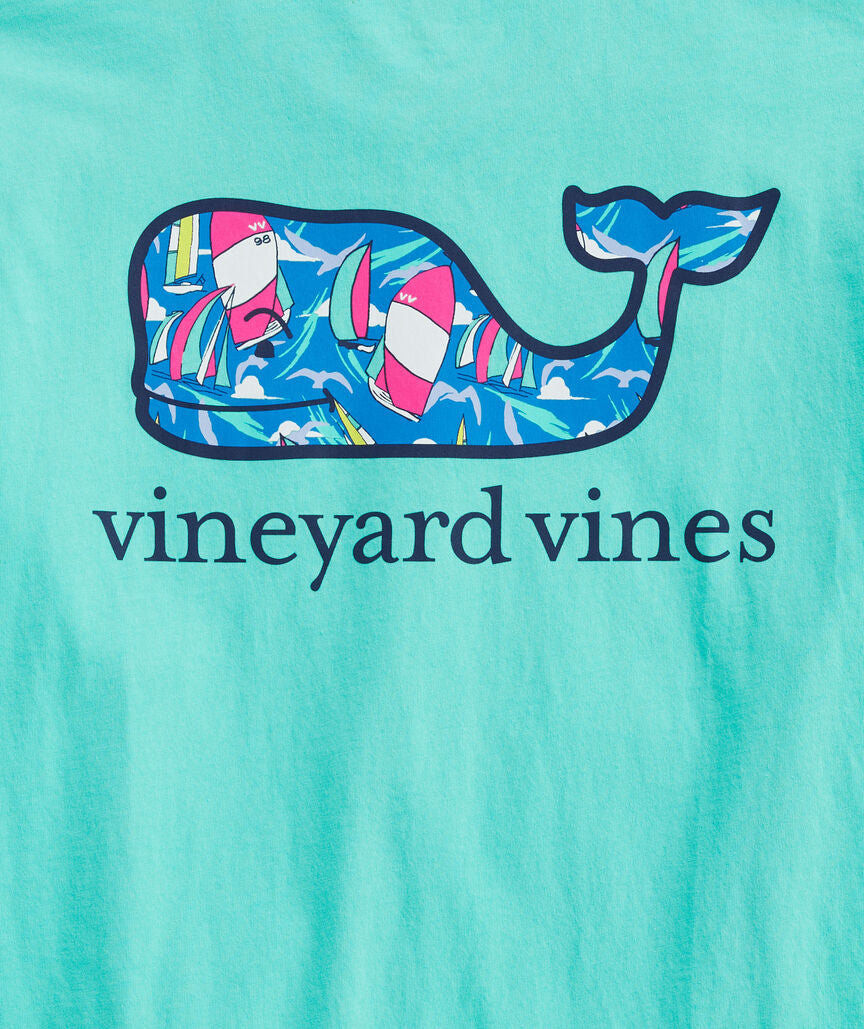 Vineyard Vines Sailing Whale Fill Short-Sleeve Pocket Tee