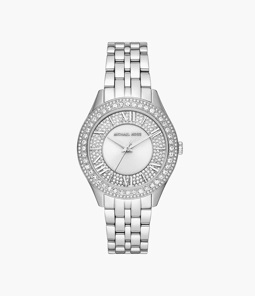 Michael Kors Harlowe Three-Hand Stainless Steel Watch