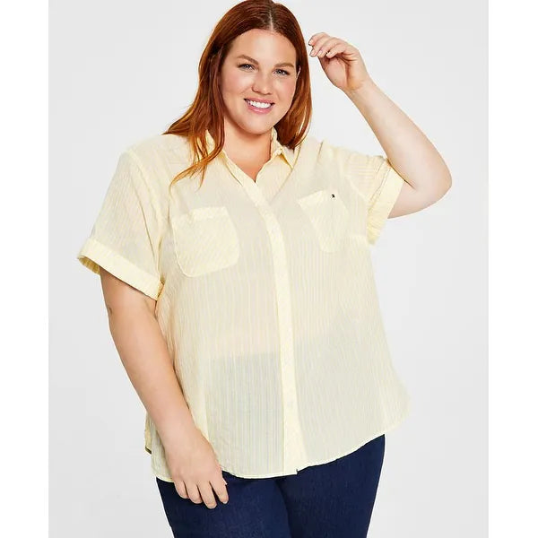 Tommy Hilfiger Petite Wrinkle Free No Iron Shirt