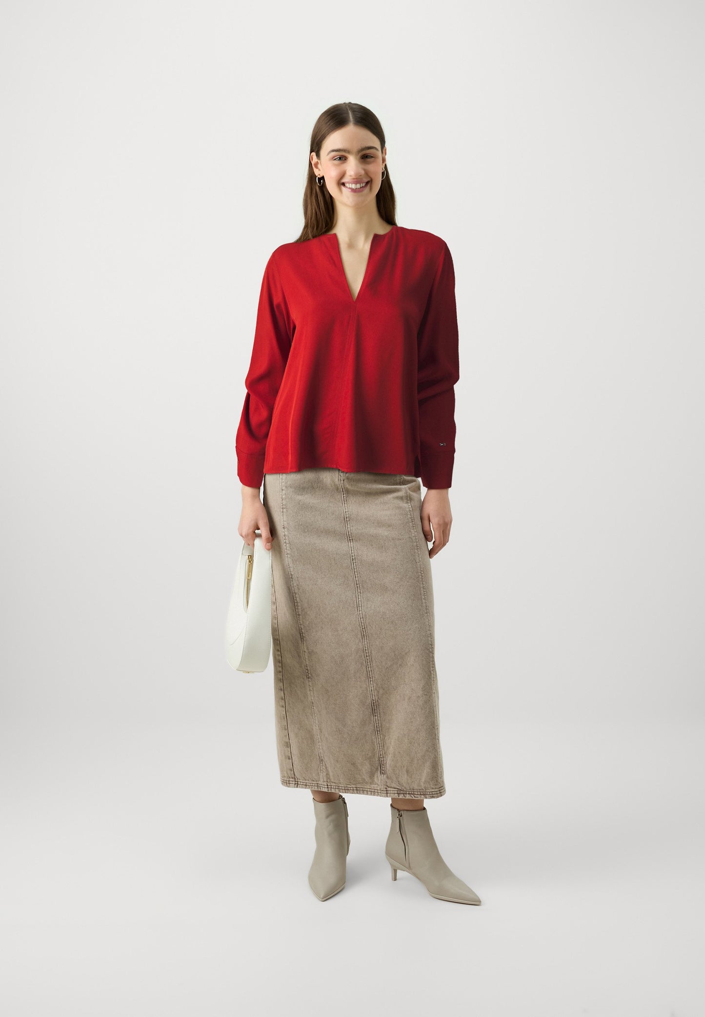 Tommy Hilfiger Regular V Neck Blouse