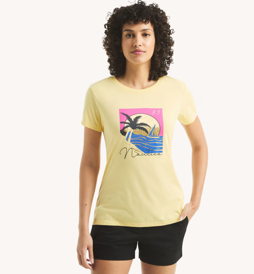 Náutica Sunset Sailing Foil Graphic T-Shirt