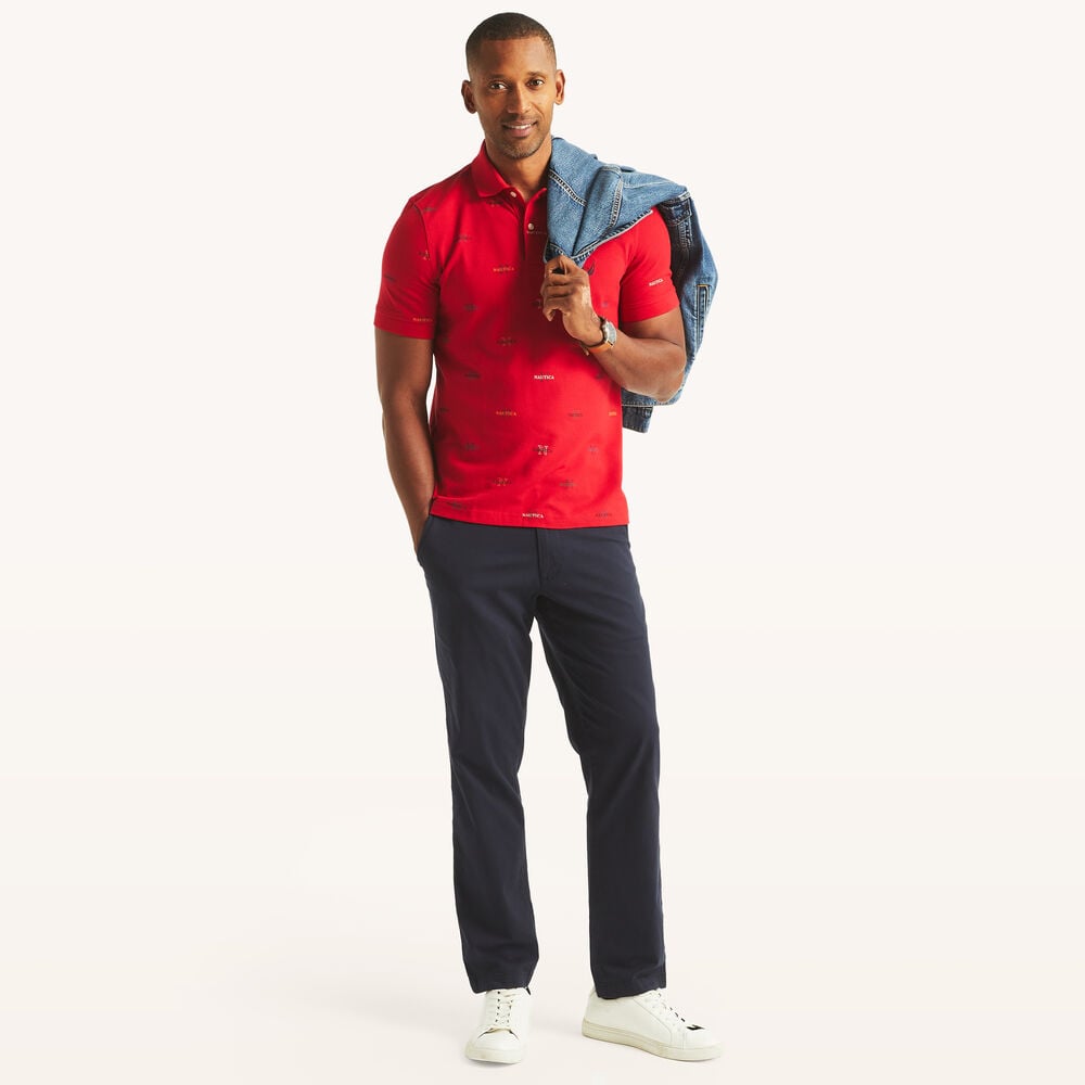 Nautica Classic Fit Printed Polo